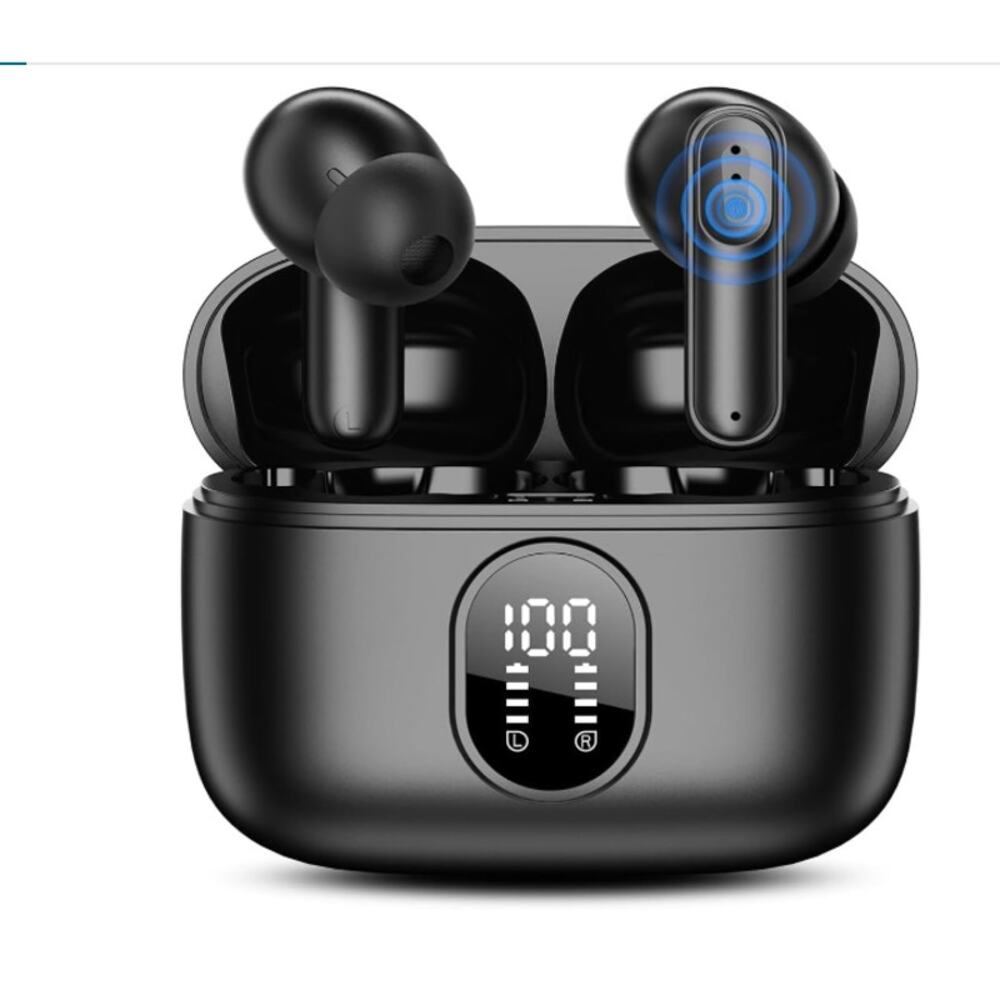 Bluetooth 5.4 Earbuds 42H LED4 ENCMics | IPX6 | Touch Control | (iOS/Android/PC)